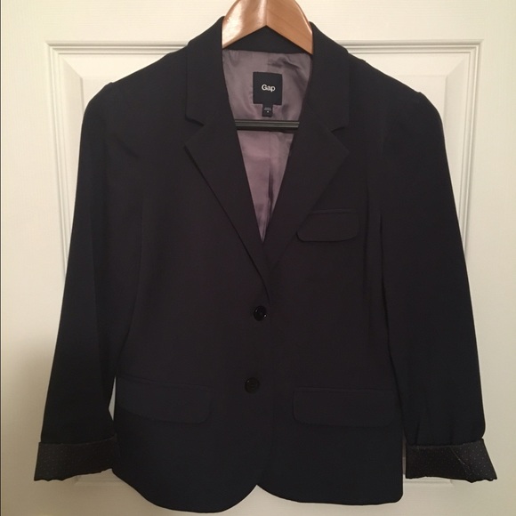 Blazer with cuffed sleeves