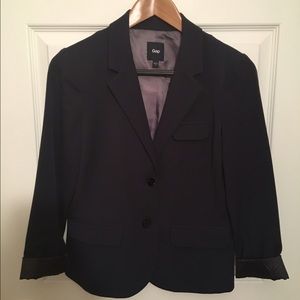 Blazer with cuffed sleeves