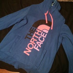 Blue North Face sweatshirt
