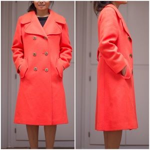 Vintage wool hunter orange jacket