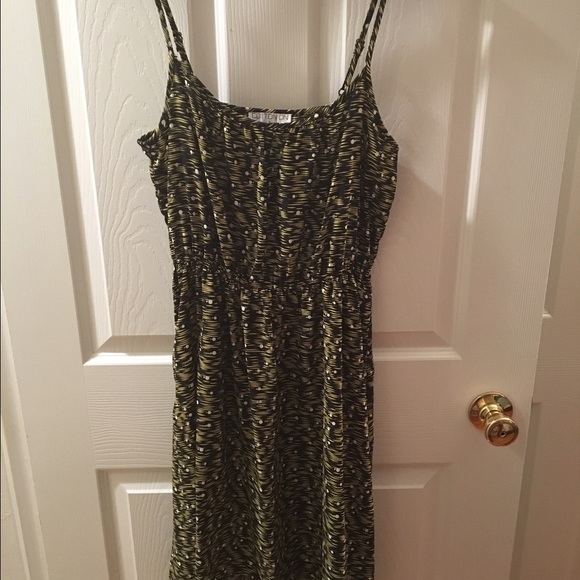 Spaghetti-strap high-low dress