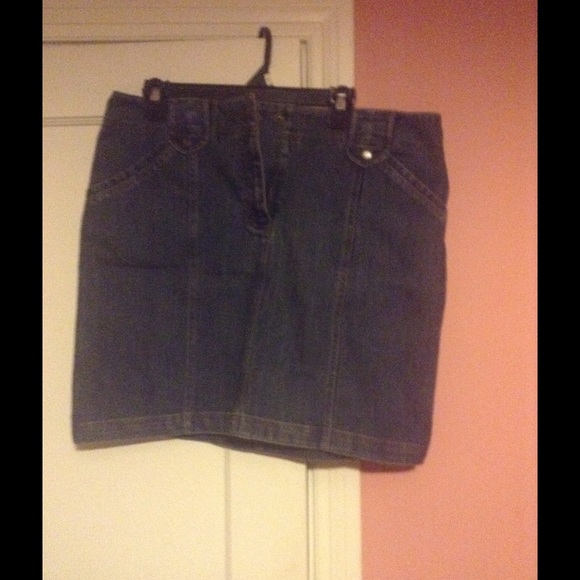 Jean mini skirt