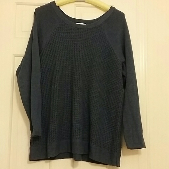 Cozy and warm blue sweater