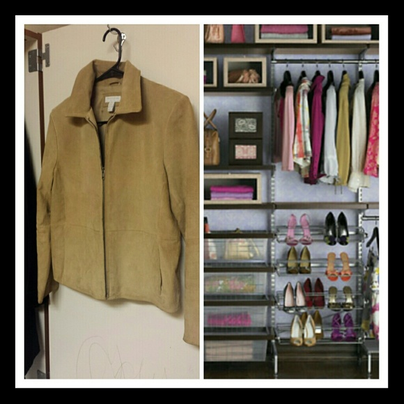 **SOLD**Genuine Leather Suede Charter Club Jacket
