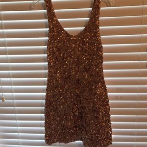 Gold sparkly dress