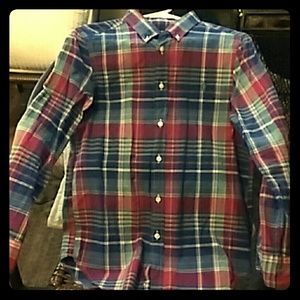 Boys long sleeve collar button down shirt