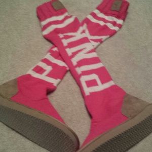 Knee high/mid thigh VS slippers