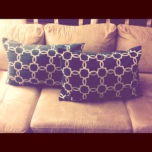 Two (2) decorative pillows for $20.