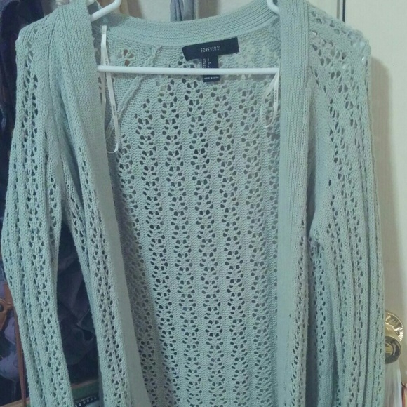 Forever 21 mint cardigan