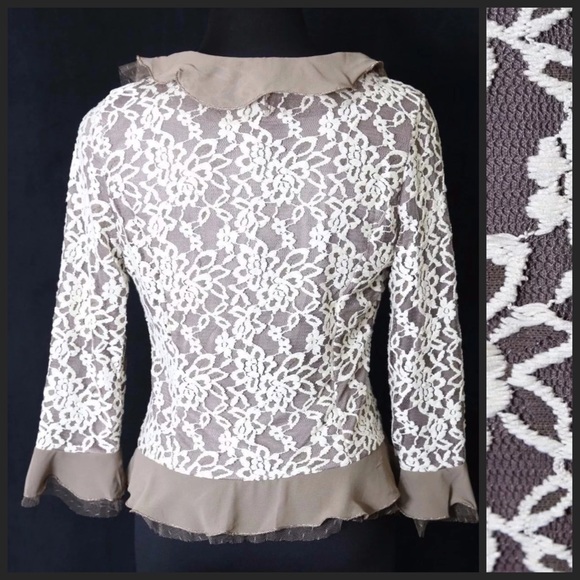 ‼️LAST CALL PRICE FIRM Ruffle Lace Cardigan Jacket - Picture 2 of 4