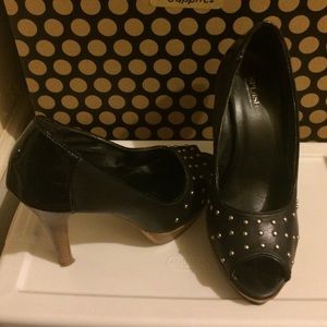 Classic rocker chic peep toe