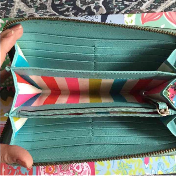 Light Blue Kate Spade Lacey Wallet - Picture 2 of 4
