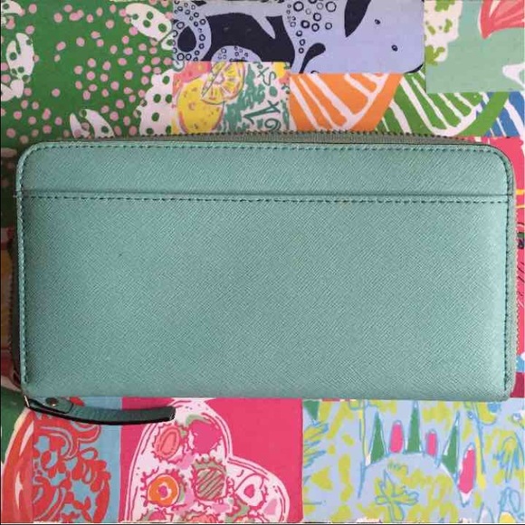 Light Blue Kate Spade Lacey Wallet - Picture 3 of 4