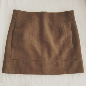 J. Crew Olive Green Wool Mini