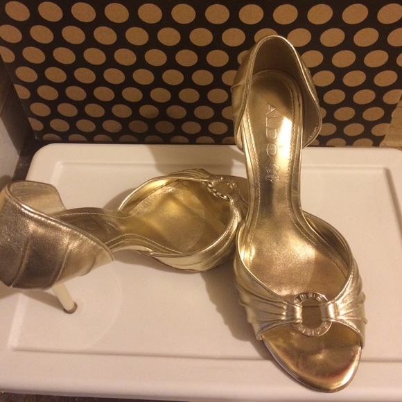 Gold heels