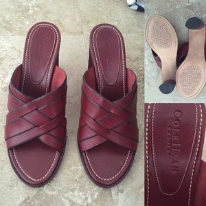 Cole Haan leather size 7 heels (oxblood red)