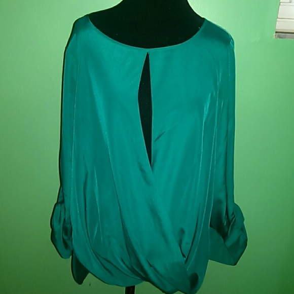 Michael kors deep sea green shirt