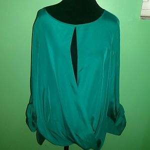 Michael kors deep sea green shirt