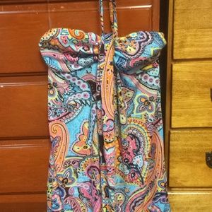 Dress with halter tie