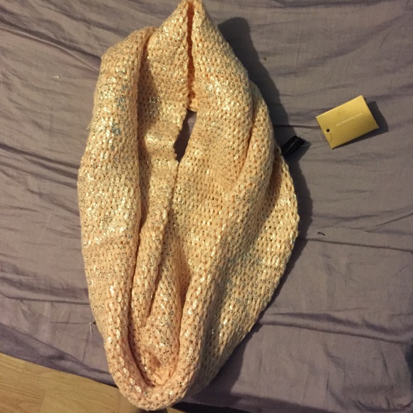 Pink glittery scarf