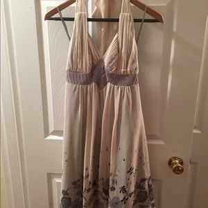 Halter Style Tie-Neck Dress