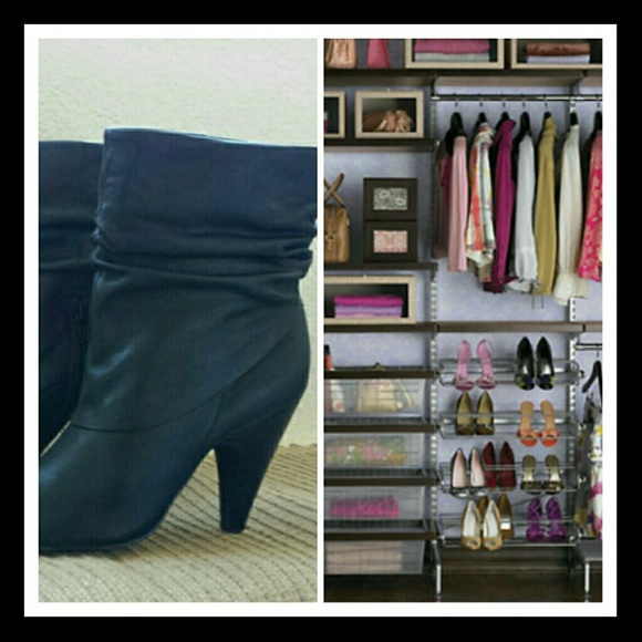 A.N.A. Approach Black Leather Boots