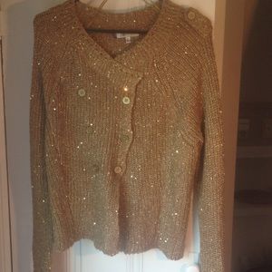 Gold Sequined Sweater