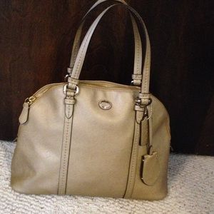Gold coach bag!