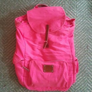Victoria's Secret Neon Pink Canvas Bookbag
