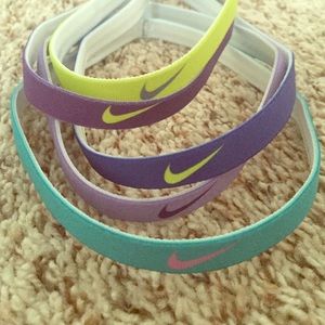 Set of 5 Nike headbands