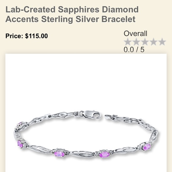 Kay Sapphire & Diamond Sterling Silver Bracelet