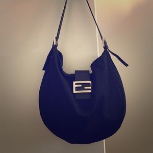 Black Fendi Medium Sized Shoulder Bag