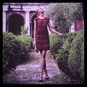 Anthropologie Elsa Peplum dress