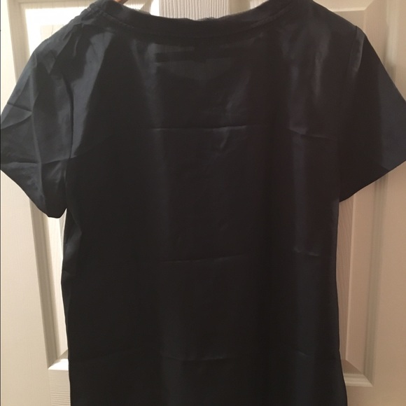 Short-Sleeve Blouse with Pocket - Picture 2 of 4