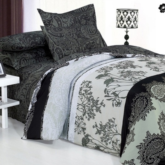 36 off traditions by waverly other queen flannel sheet set black black flannel sheet set