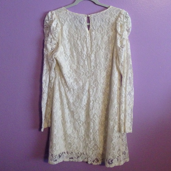 Charlotte Russe Ivory Lace Mini Dress - Picture 3 of 4