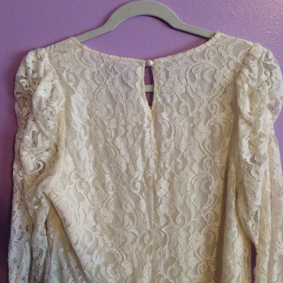 Charlotte Russe Ivory Lace Mini Dress - Picture 4 of 4