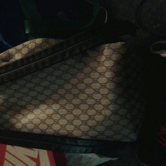 Gucci tan classic print backpack - Picture 2 of 4