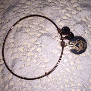 Charcoal Hand of Fatima charm bangle