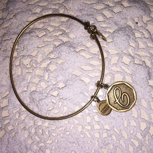 Initial C charm bangle