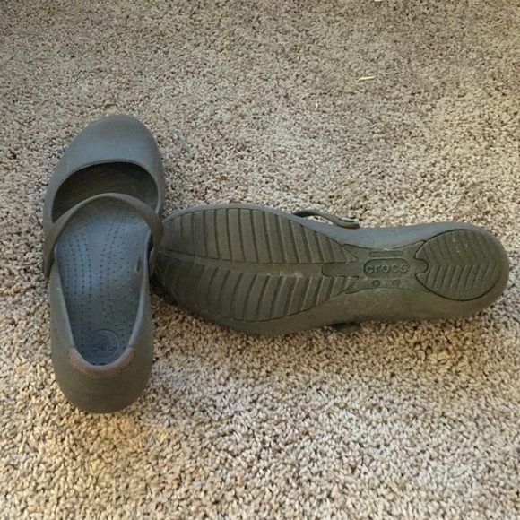 Crocs Mary Jane grey size 8