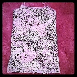An adorable cheetah print camisole