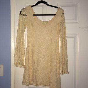 Staring at Stars Cream Lace Dress