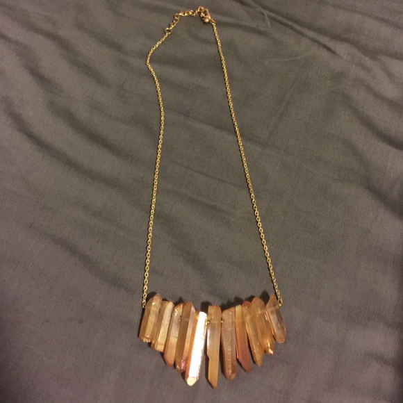 anthropologie crystal necklace!