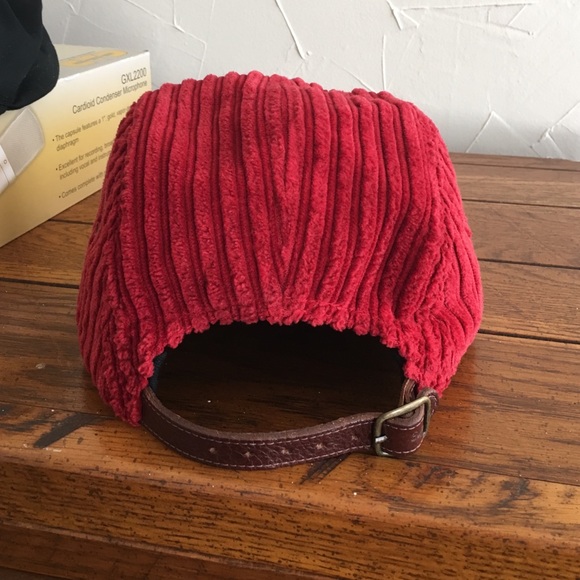 Supreme red corduroy hat - Picture 3 of 4