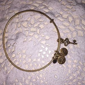 Skeleton key charm bangle