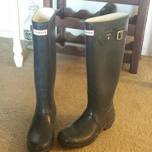 Navy Hunter Rain Boots
