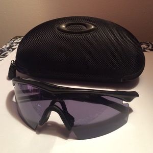 Oakley glasses. M-Frame black frame black lens.