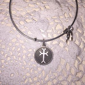Armenian cross charm bangle
