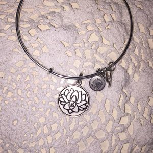 Lotus peace petals charm bangle